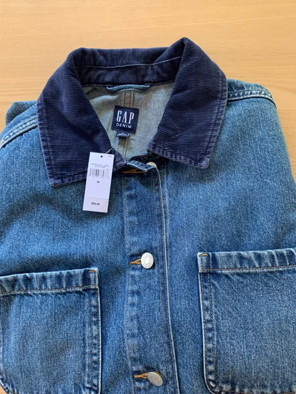 Gap  Denim Barn Chore Jacket Coat New with Tags Medium - Picture 4 of 6